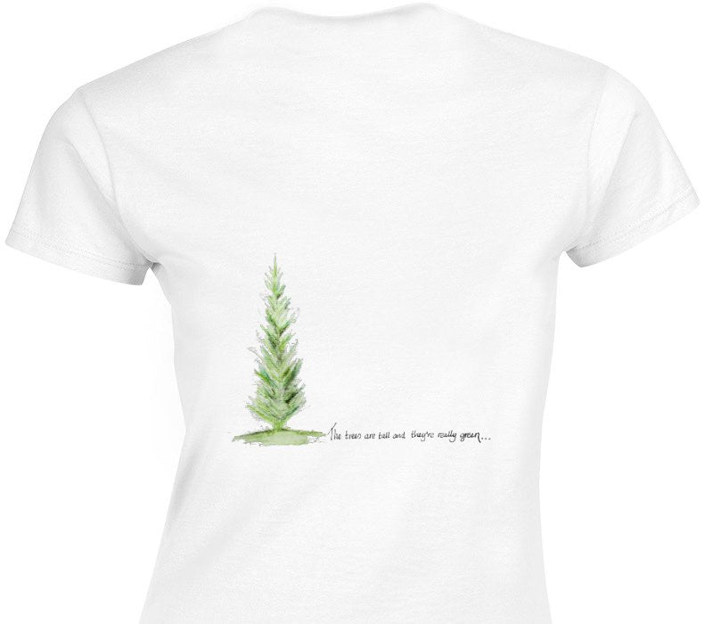 Custom Womens Soft Style 100% Cotton White T-Shirt