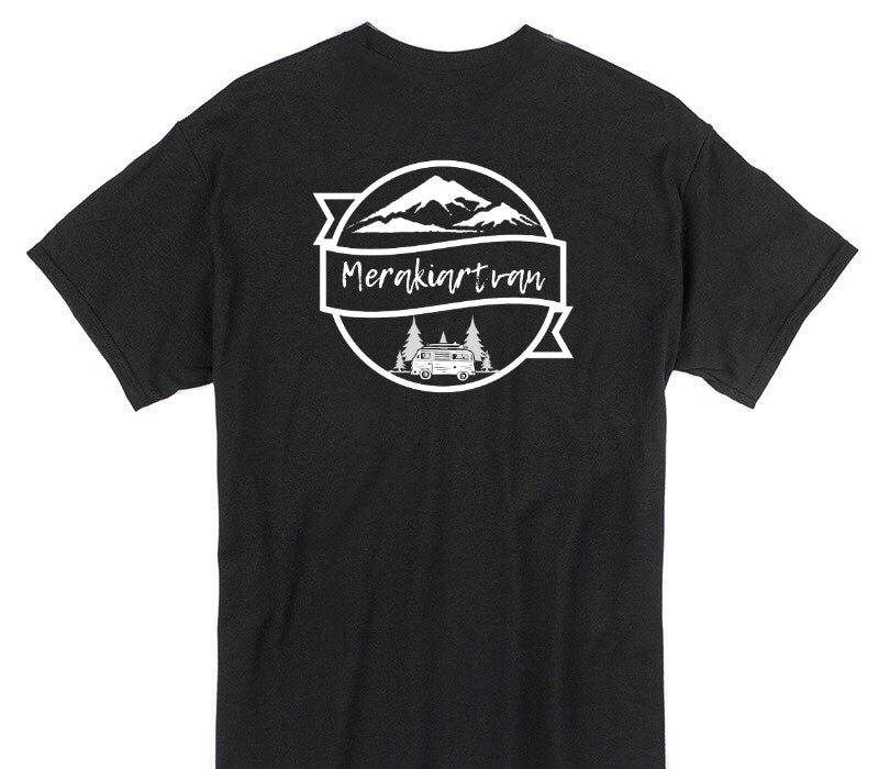 Custom Gildan 100% Cotton Black T-Shirt