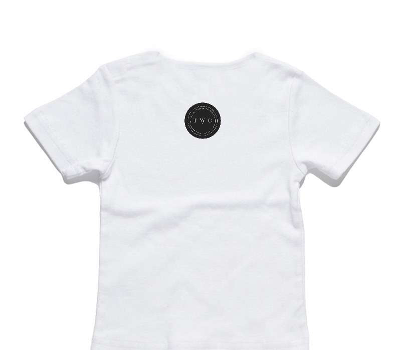 Custom AS Colour White Baby T-Shirt
