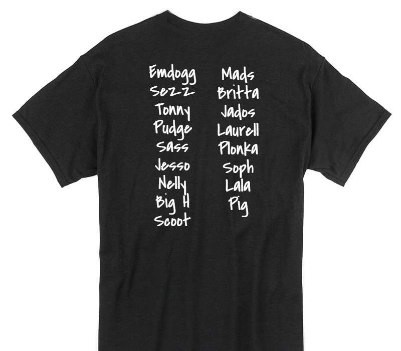 Custom Gildan 100% Cotton Black T-Shirt