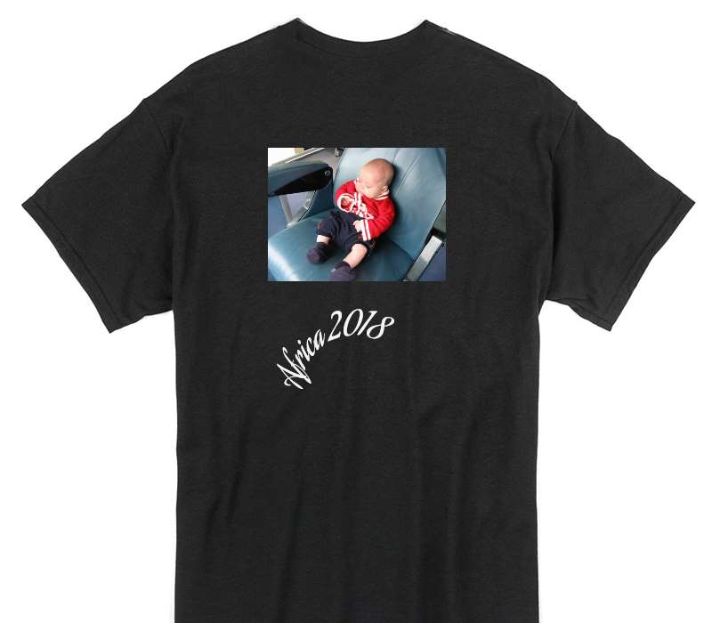 Custom Gildan 100% Cotton Black T-Shirt