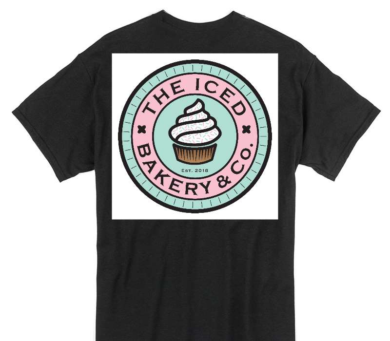Custom Gildan 100% Cotton Black T-Shirt