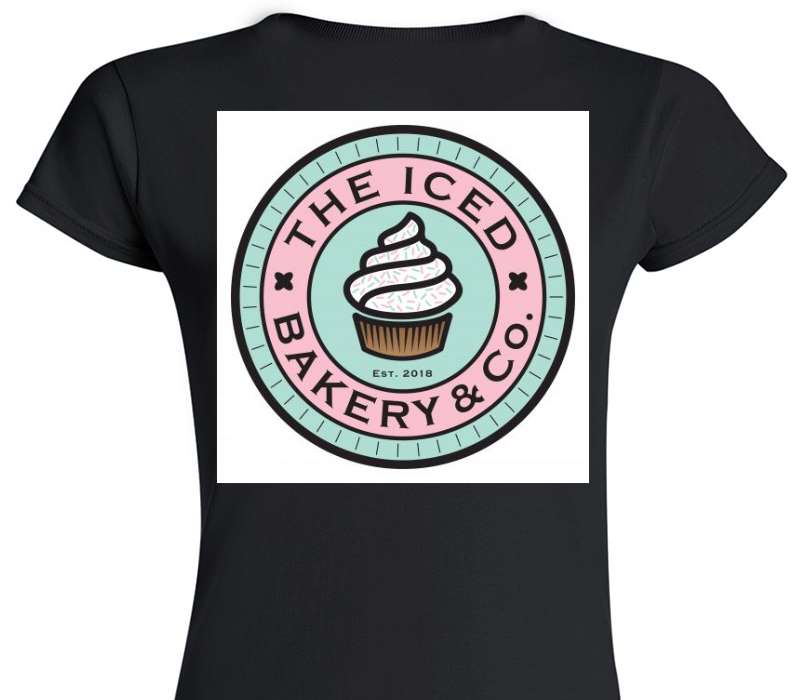 Custom Womens Soft Style 100% Cotton Black T-Shirt