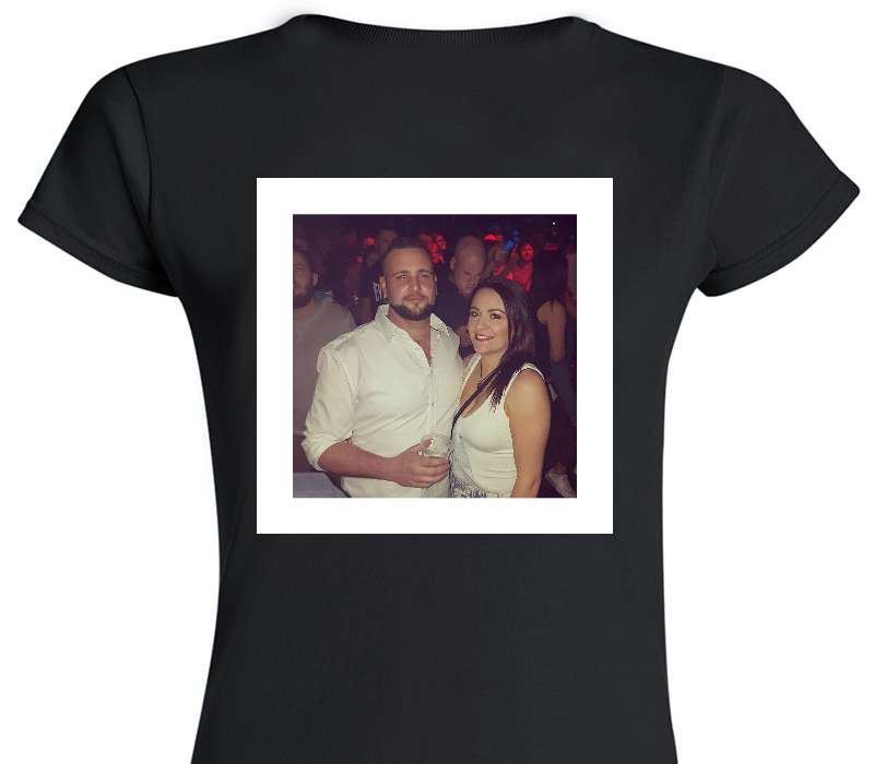 Custom Womens Soft Style 100% Cotton Black T-Shirt