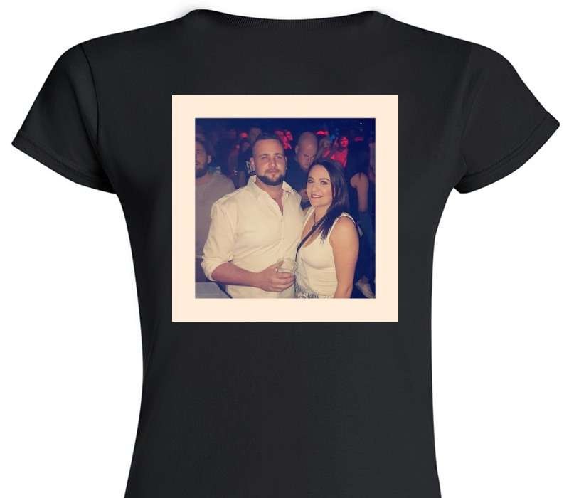 Custom Womens Soft Style 100% Cotton Black T-Shirt