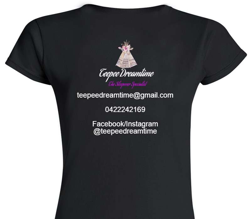 Custom Womens Soft Style 100% Cotton Black T-Shirt