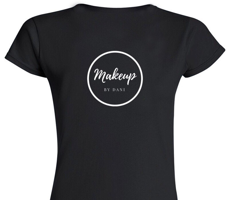 Custom Womens Soft Style 100% Cotton Black T-Shirt
