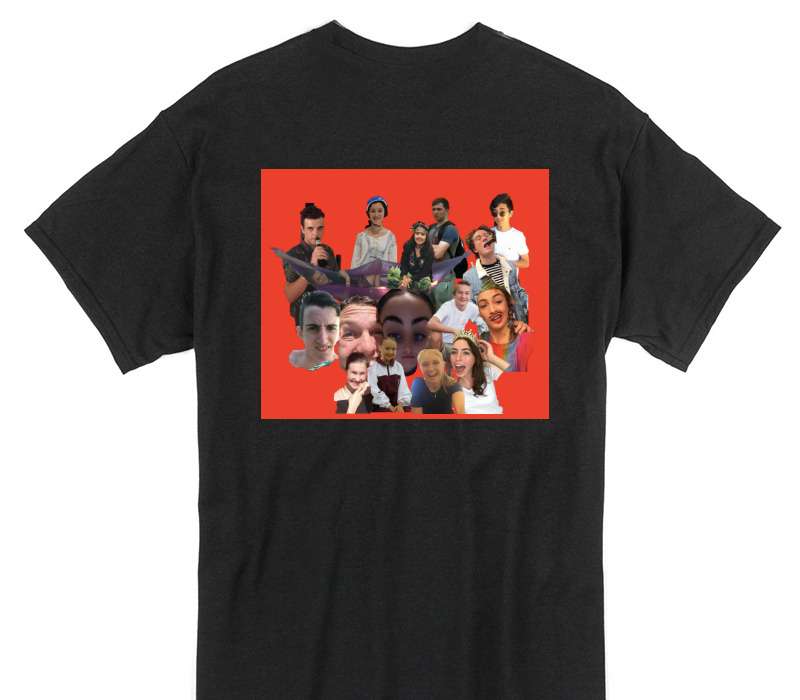 Custom Gildan 100% Cotton Black T-Shirt