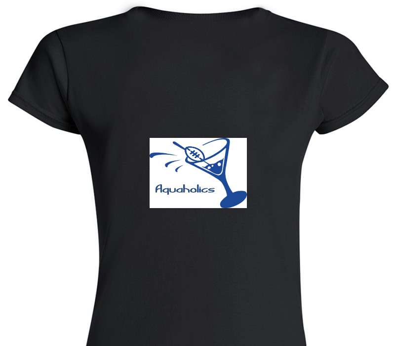Custom Womens Soft Style 100% Cotton Black T-Shirt