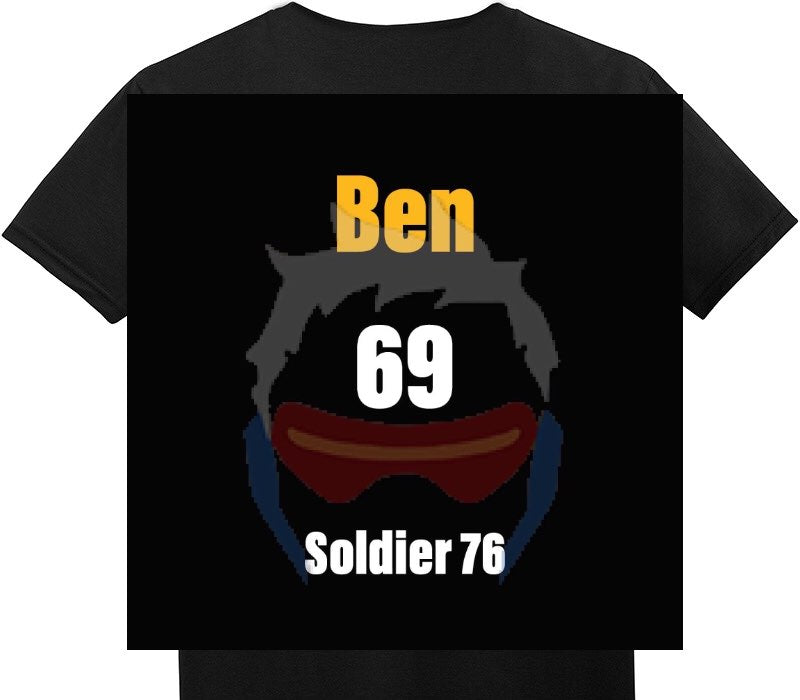 Custom Adult Soft Style 100% Cotton Black T-Shirt