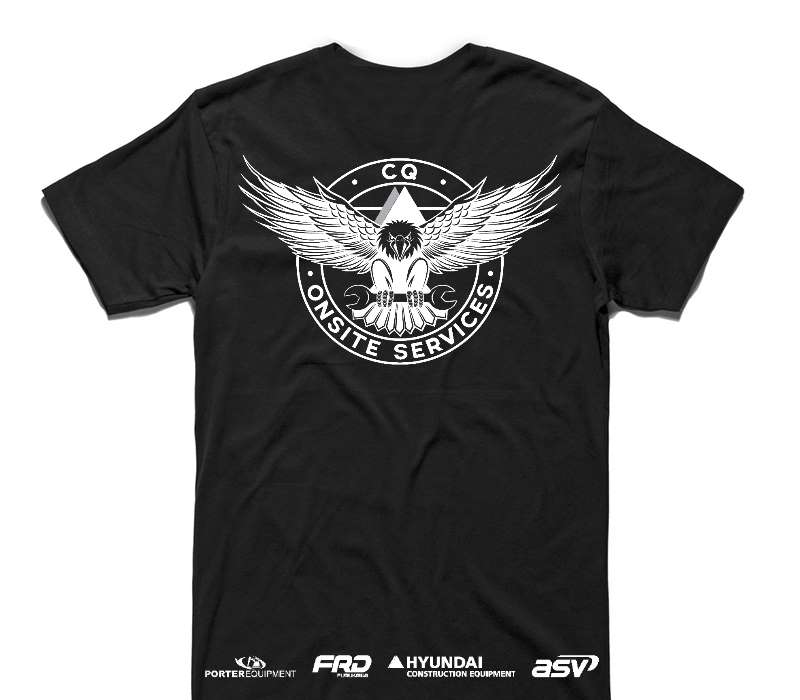 Custom AS Colour 100% Cotton Black T-Shirt