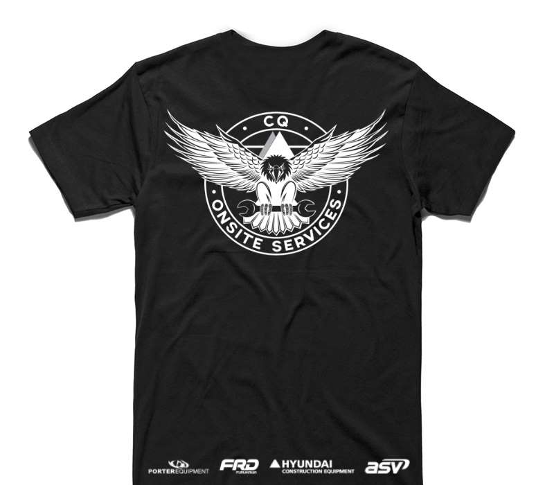 Custom AS Colour 100% Cotton Black T-Shirt
