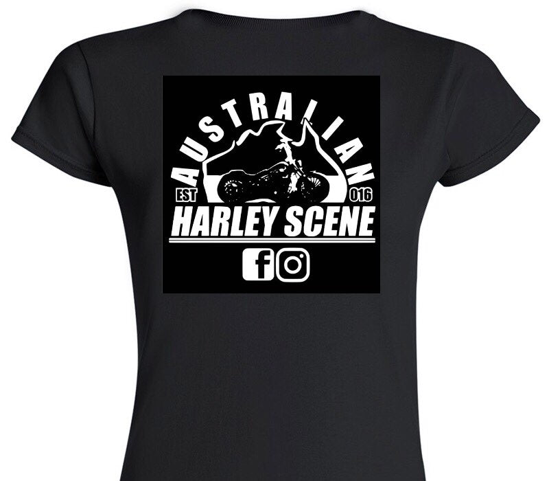 Custom Womens Soft Style 100% Cotton Black T-Shirt