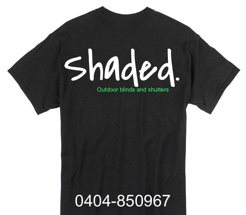 Custom Gildan 100% Cotton Black T-Shirt