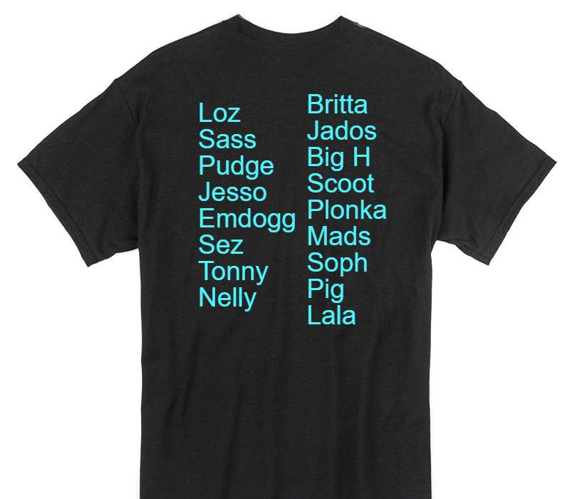 Custom Gildan 100% Cotton Black T-Shirt