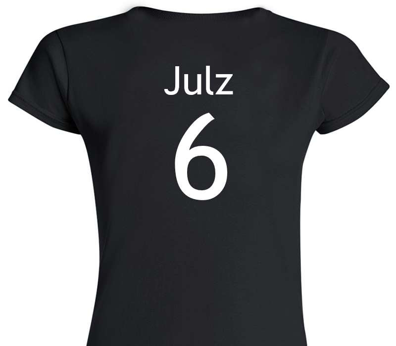 Custom Womens Soft Style 100% Cotton Black T-Shirt