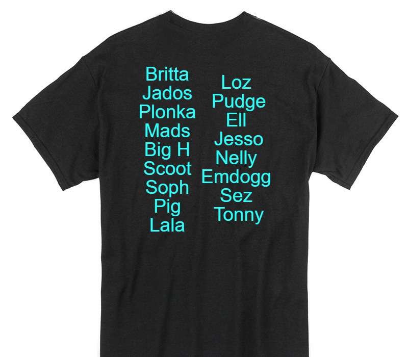 Custom Gildan 100% Cotton Black T-Shirt