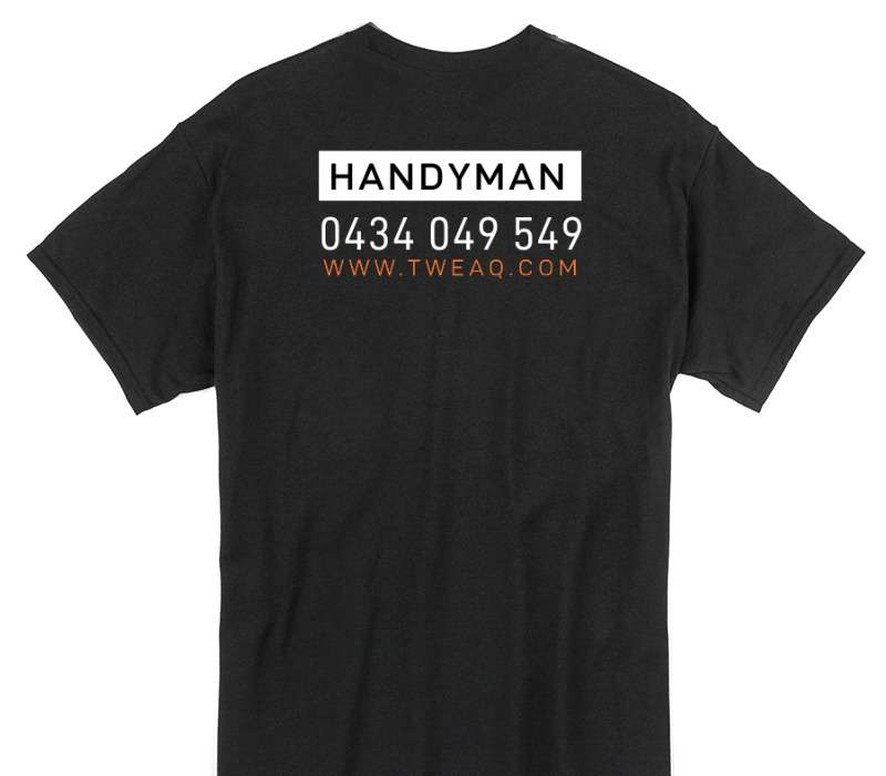 Custom Gildan 100% Cotton Black T-Shirt