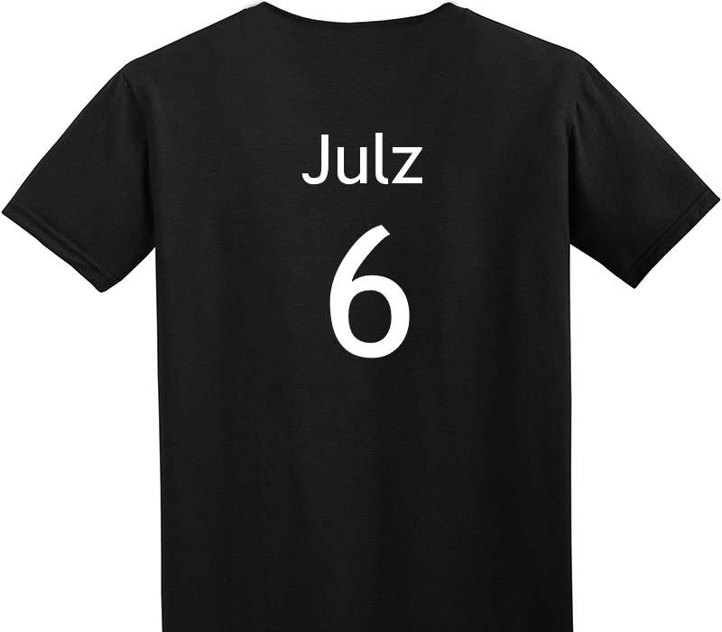 Custom Adult Soft Style 100% Cotton Black T-Shirt