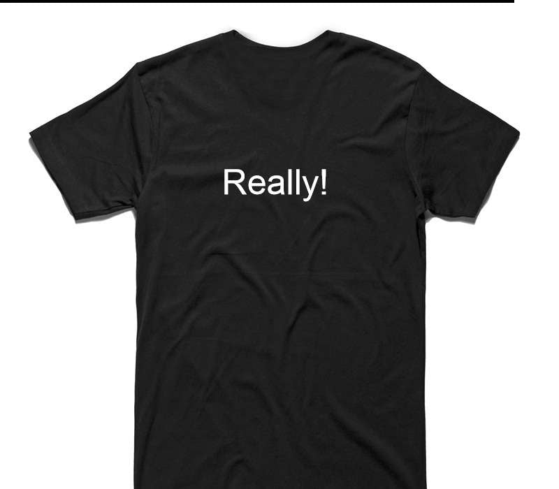 Custom AS Colour 100% Cotton Black T-Shirt