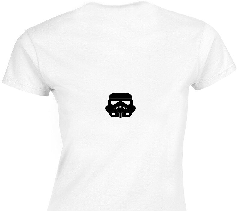 Custom Womens Soft Style 100% Cotton White T-Shirt