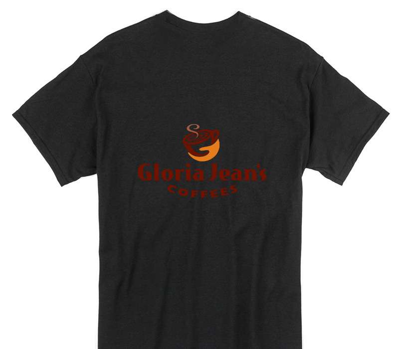 Custom Gildan 100% Cotton Black T-Shirt