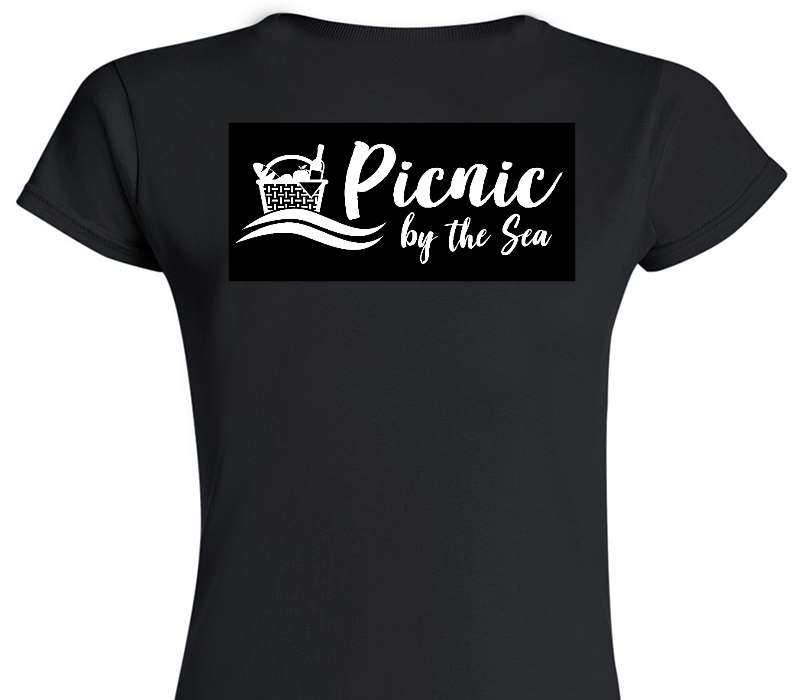 Custom Womens Soft Style 100% Cotton Black T-Shirt