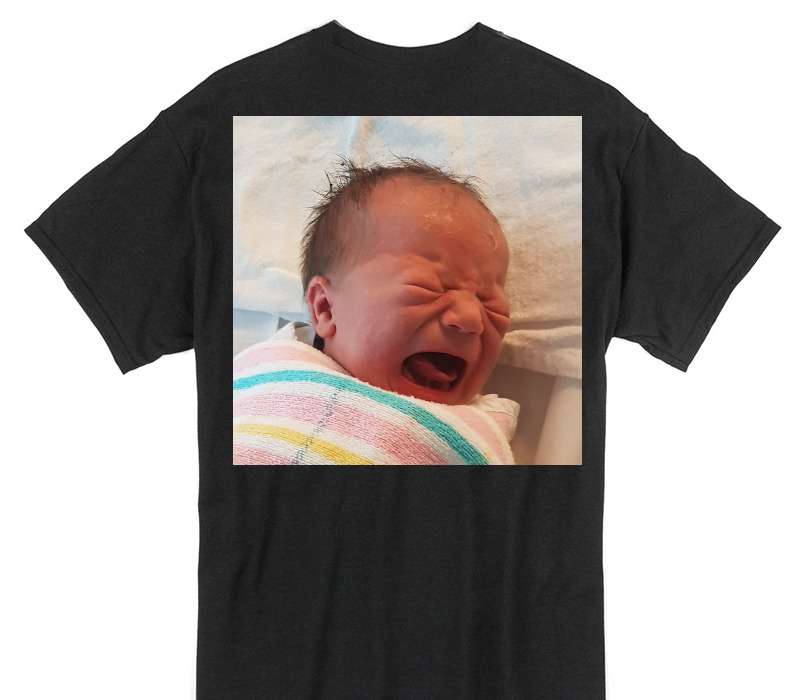 Custom Gildan 100% Cotton Black T-Shirt