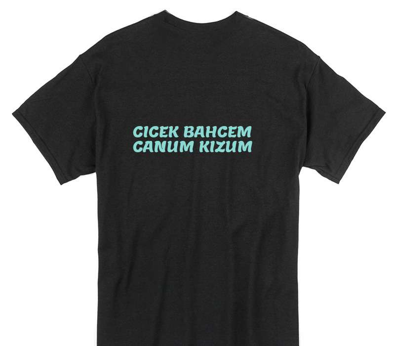 Custom Gildan 100% Cotton Black T-Shirt