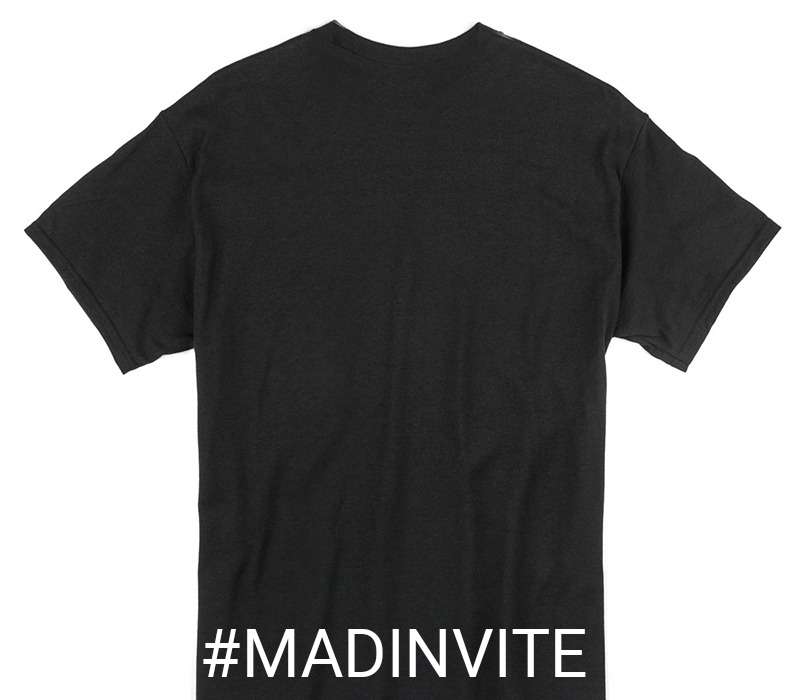 Custom Gildan 100% Cotton Black T-Shirt