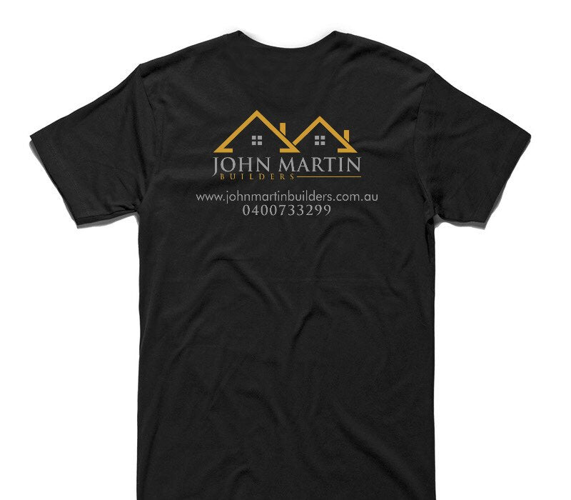 Custom AS Colour 100% Cotton Black T-Shirt