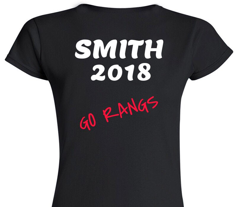 Custom Womens Soft Style 100% Cotton Black T-Shirt