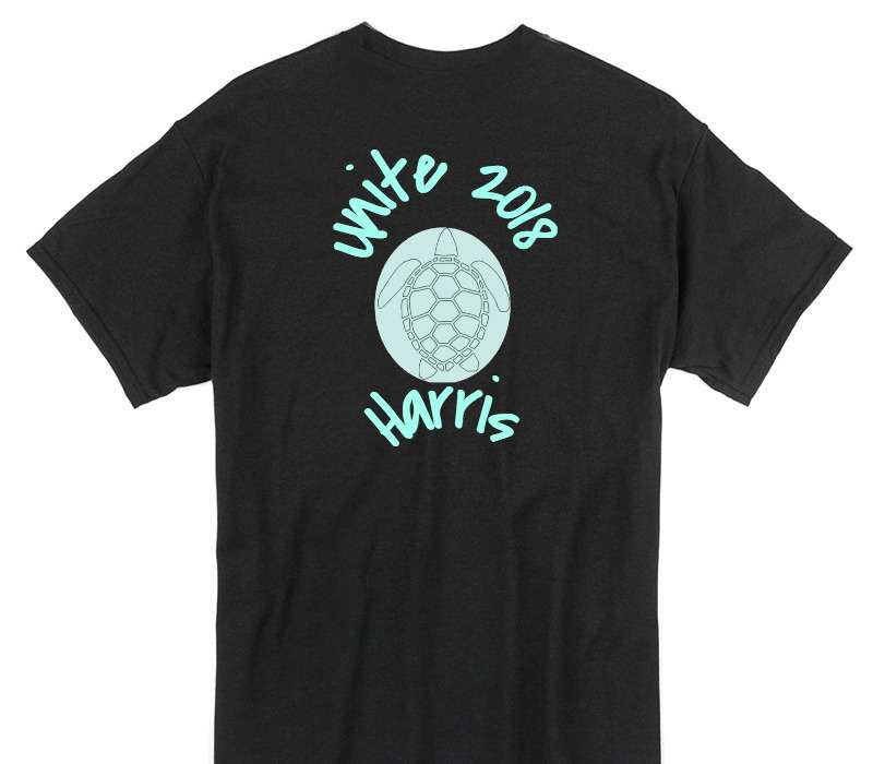Custom Gildan 100% Cotton Black T-Shirt