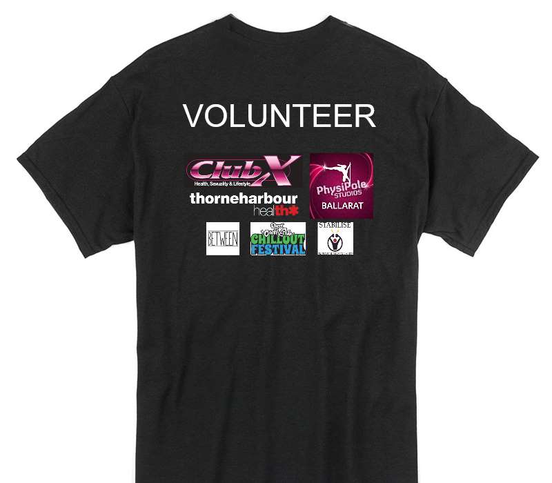 Custom Gildan 100% Cotton Black T-Shirt