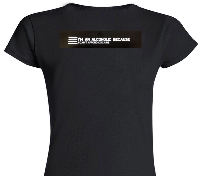 Custom Womens Soft Style 100% Cotton Black T-Shirt