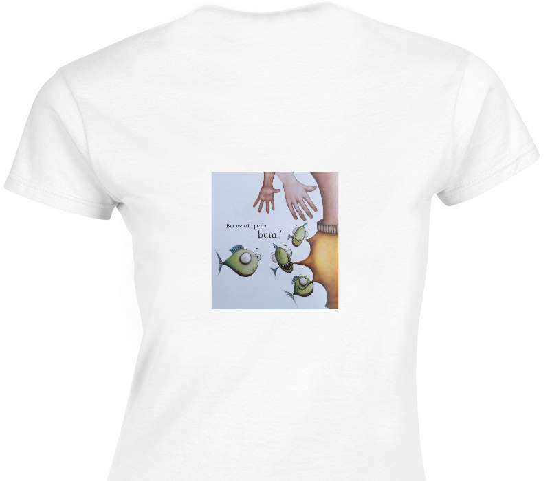 Custom Womens Soft Style 100% Cotton White T-Shirt