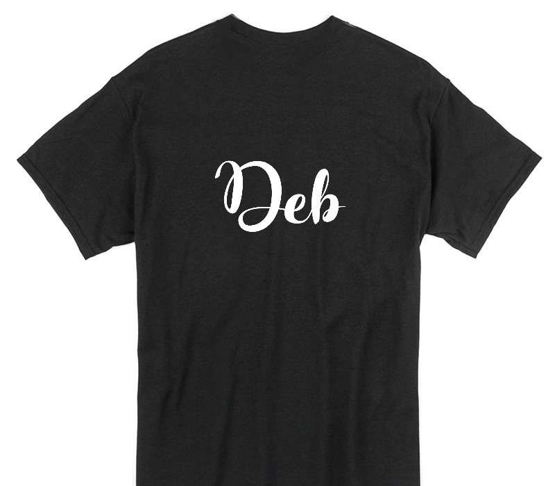 Custom Gildan 100% Cotton Black T-Shirt