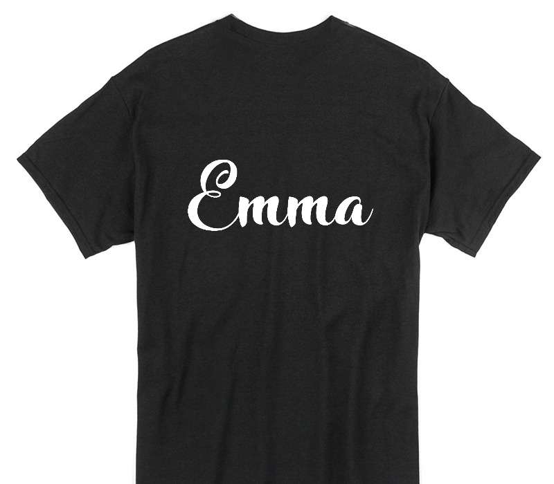 Custom Gildan 100% Cotton Black T-Shirt