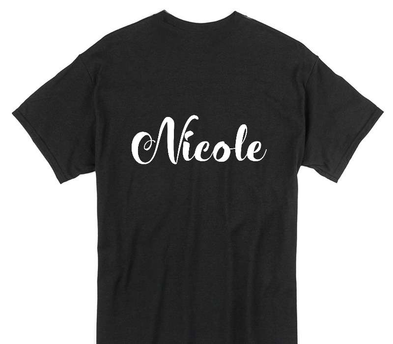 Custom Gildan 100% Cotton Black T-Shirt