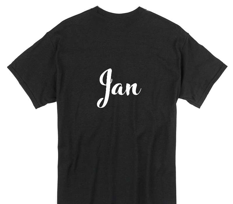Custom Gildan 100% Cotton Black T-Shirt