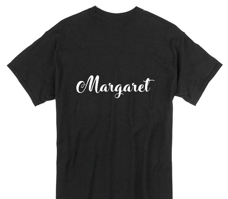 Custom Gildan 100% Cotton Black T-Shirt