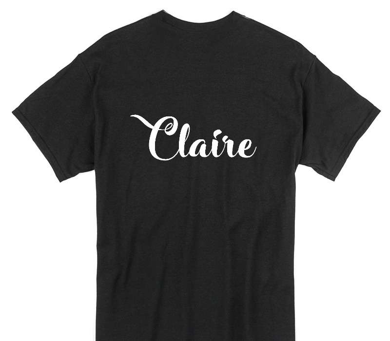 Custom Gildan 100% Cotton Black T-Shirt