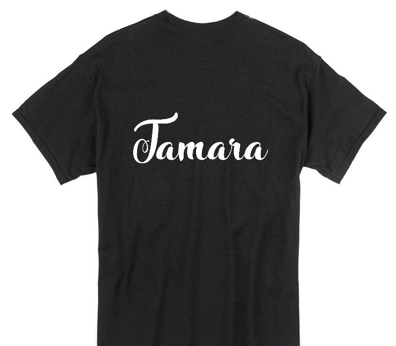 Custom Gildan 100% Cotton Black T-Shirt
