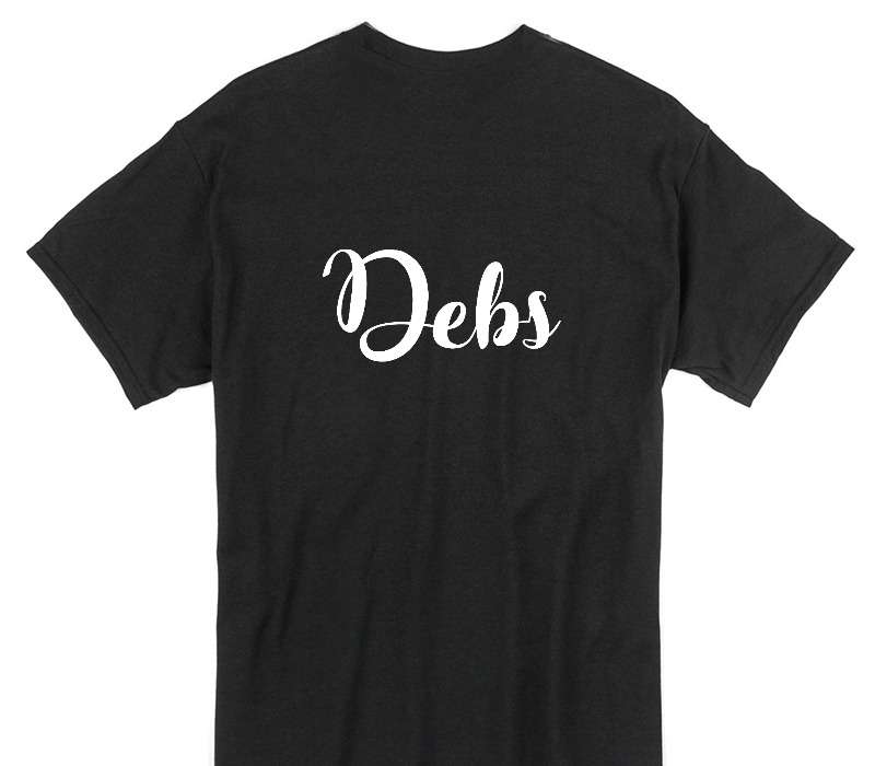 Custom Gildan 100% Cotton Black T-Shirt