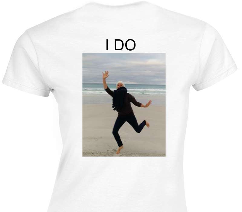 Custom Womens Soft Style 100% Cotton White T-Shirt