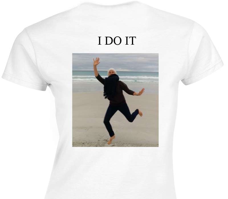 Custom Womens Soft Style 100% Cotton White T-Shirt