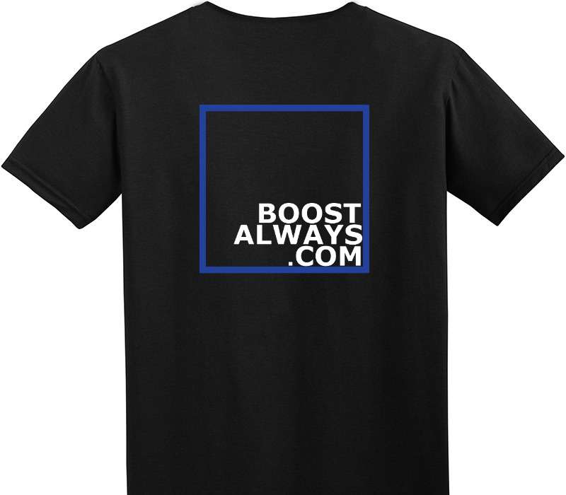 Custom Adult Soft Style 100% Cotton Black T-Shirt