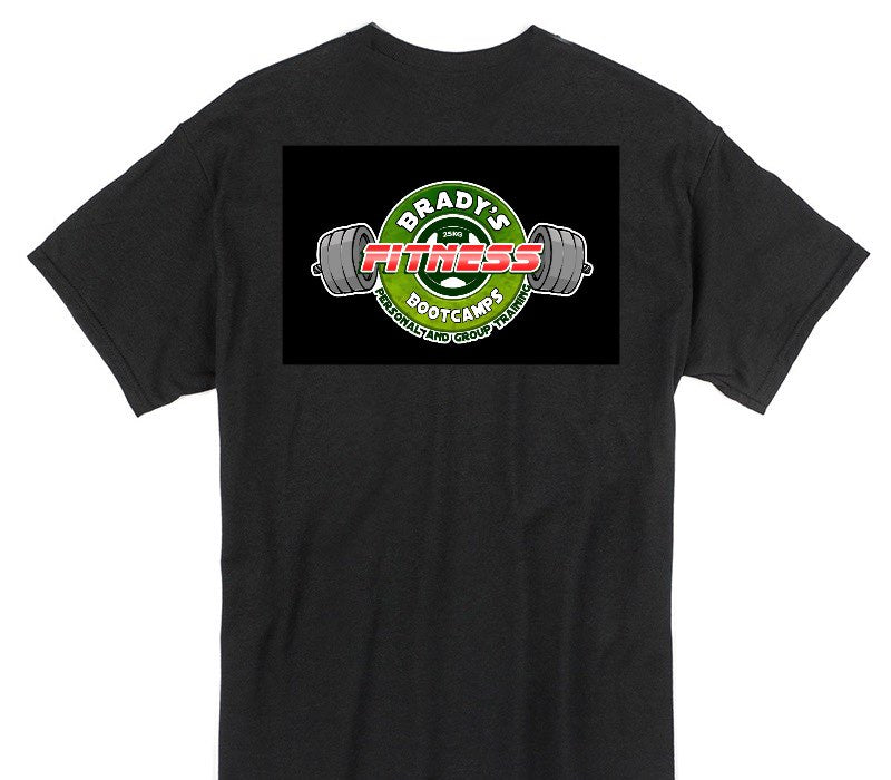 Custom Gildan 100% Cotton Black T-Shirt