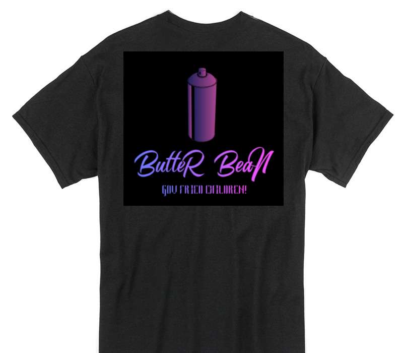 Custom Gildan 100% Cotton Black T-Shirt