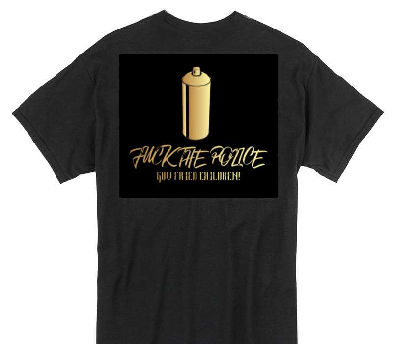 Custom Gildan 100% Cotton Black T-Shirt